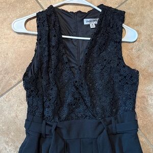 Shelby & Palmer Black Lace Wide Leg jumpsuit